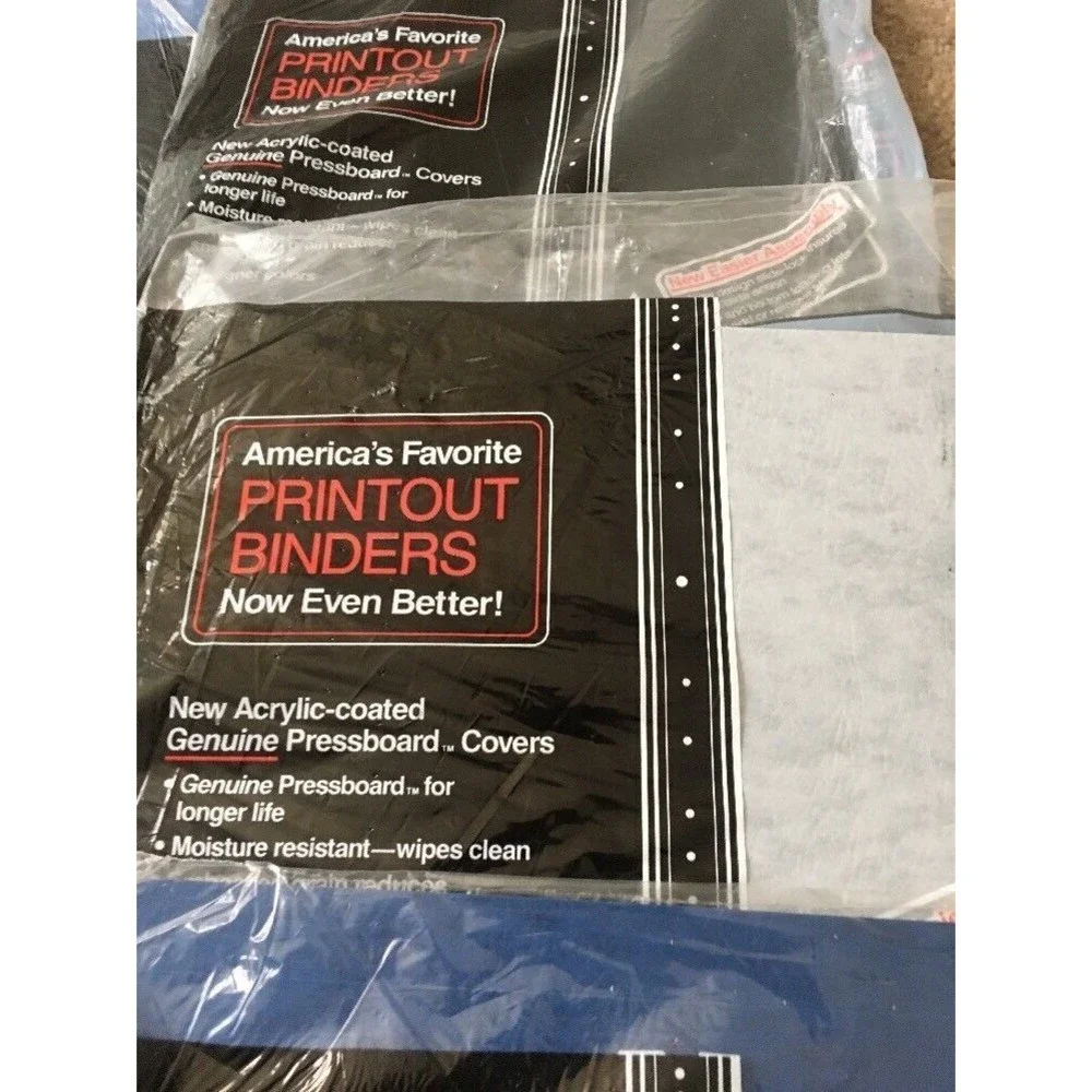 9 Pack Wilson Jones Printout Binder W14-9511NBLA Multicolors 9.5x11in